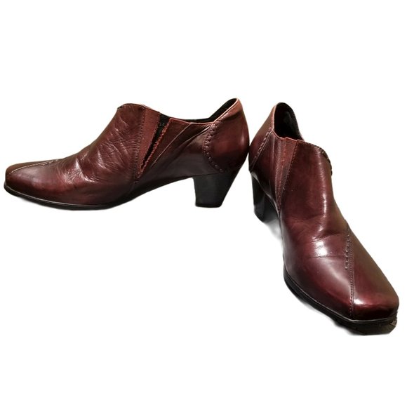 CANAL GRANDE Oxblood Leather Ankle Boots (Size 8) - Picture 6 of 8